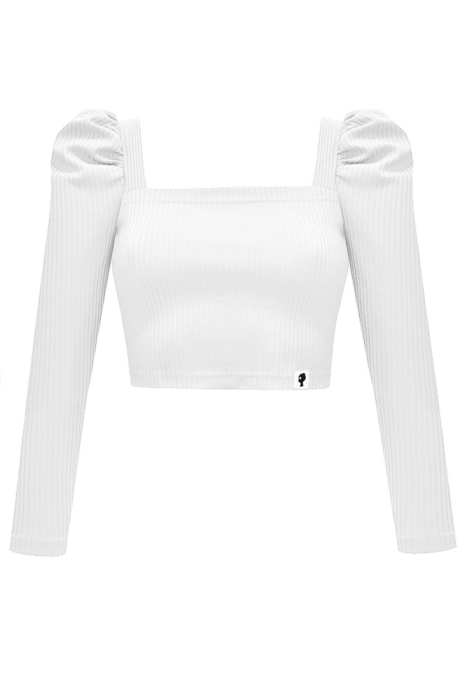 Кроп-водолазка "Юджин", белая