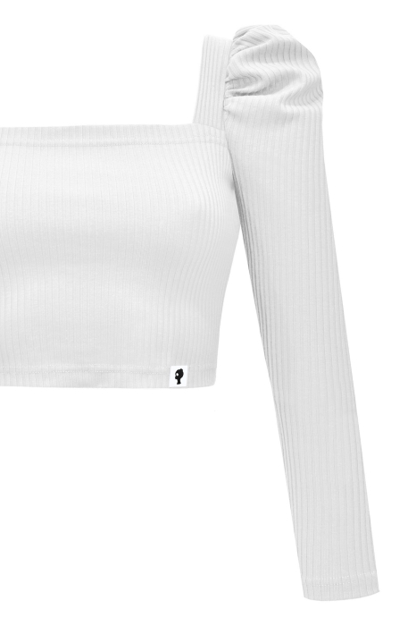 Кроп-водолазка "Юджин", белая