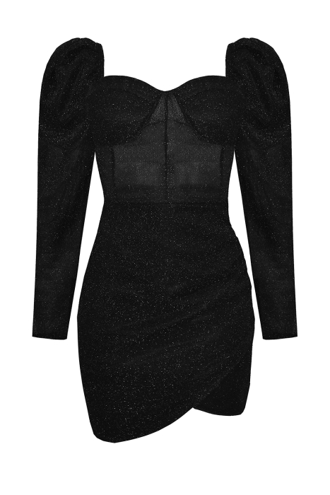 Платье "Лучиано" черное, люрекс
