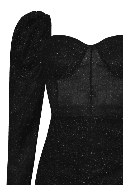 Платье "Лучиано" черное, люрекс