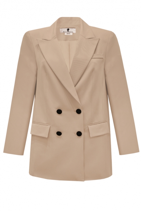 Пиджак - жакет "Дионис" бежевый, двубортный