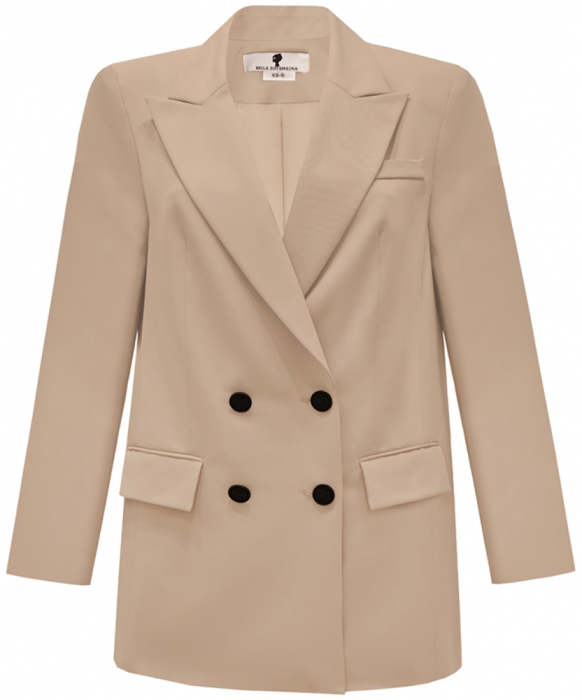 Пиджак - жакет "Дионис" бежевый, двубортный