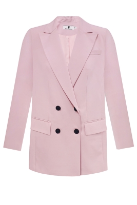 Пиджак - жакет "Дионис" розовый, двубортный