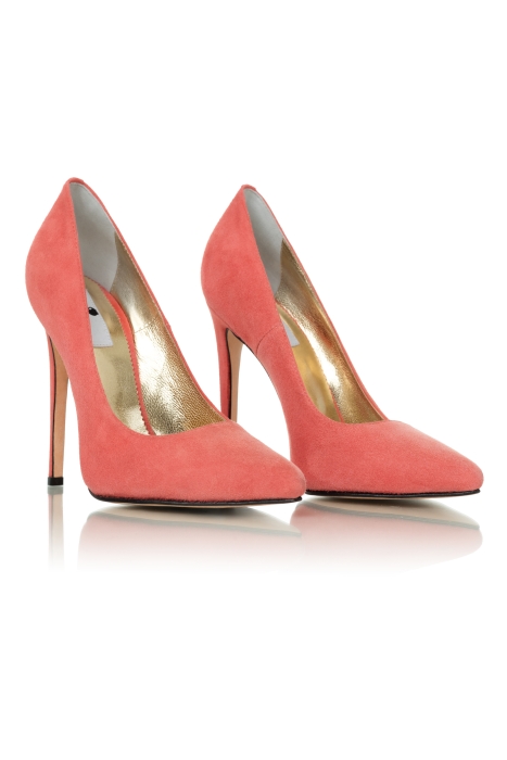 Туфли лодочки замша оранжевые