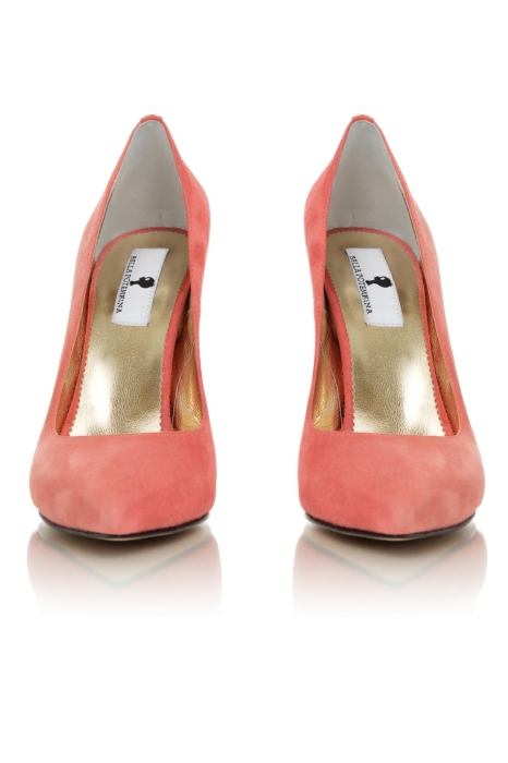 Туфли лодочки замша оранжевые