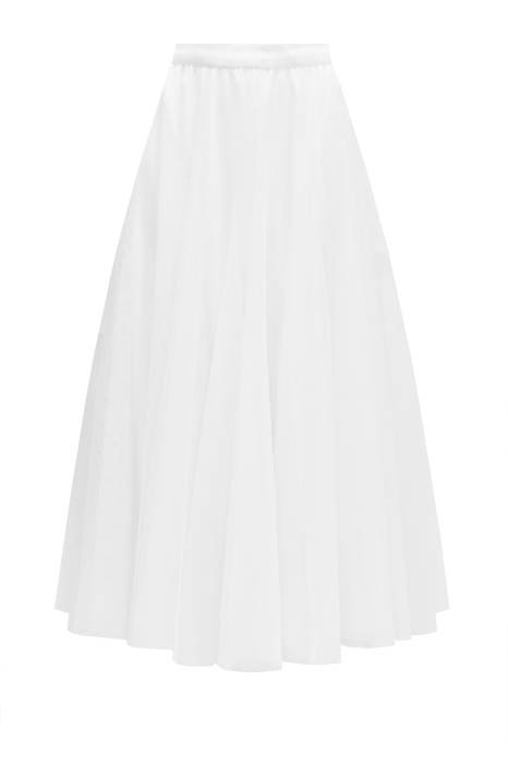 Юбка - пачка "Идлен" белая, фатин, пышная (длина 85 см)