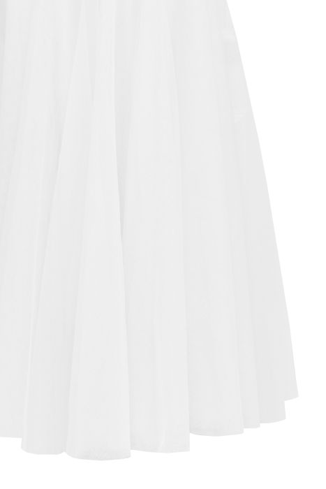 Юбка - пачка "Идлен" белая, фатин, пышная (длина 85 см)