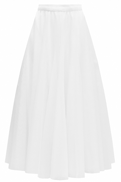 Юбка - пачка "Идлен" белая, фатин, пышная (длина 85 см)