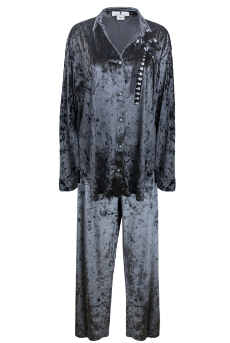 Костюм - пижама "Винтер" графит, бархат