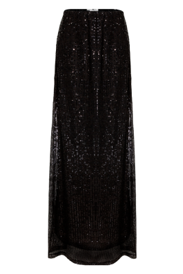 Юбка "Эрлайн" черная, черные пайетки (100 см)