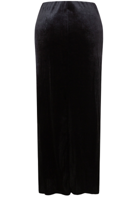 Юбка "Эсма", миди, чёрная,бархатная, карандаш