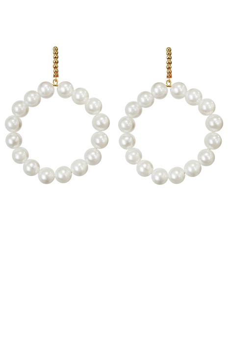 Серьги "Жемчуг" молочные