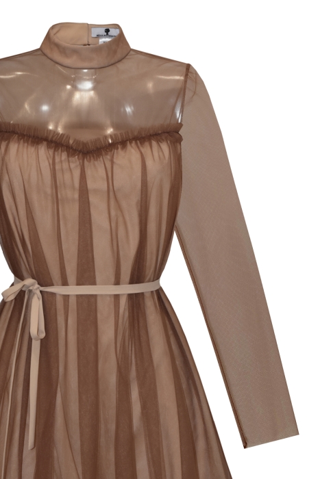 Платье "Энни" светло-коричневое