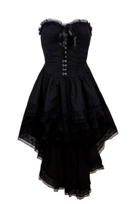 Платье черное, со шлейфом, кружево по декольте