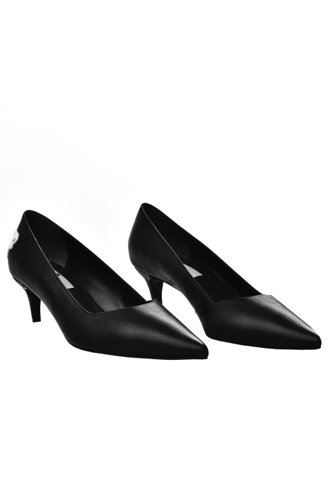 Туфли "SS19" черные, каблук рюмочка 5см