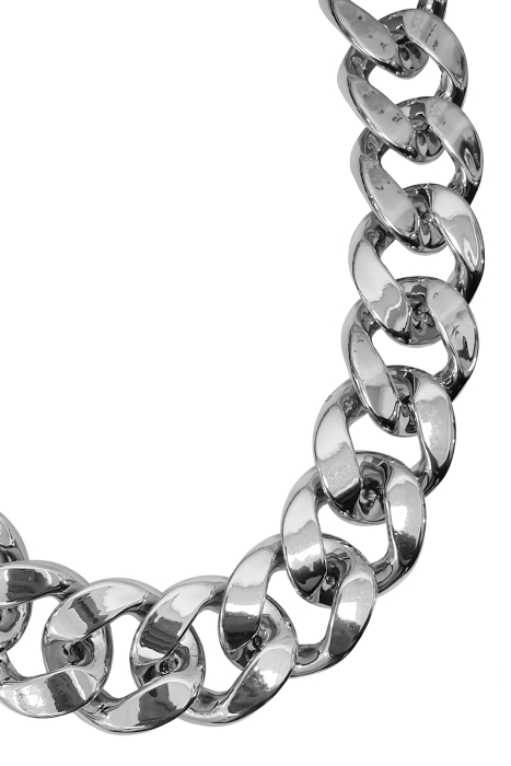 Чокер (колье) "Сузанна", крупная серебристая цепь