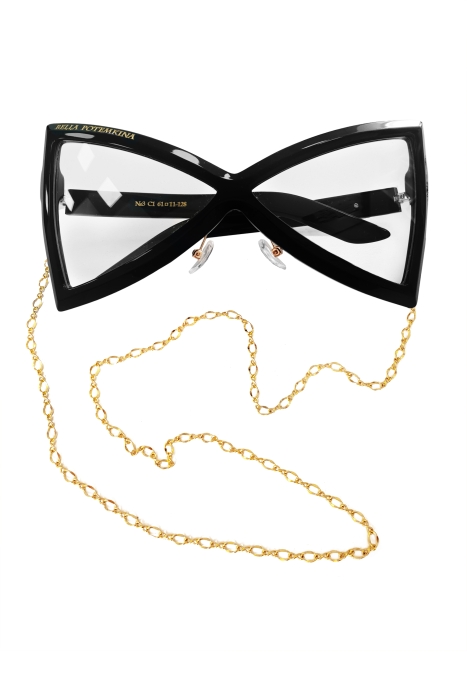 Очки "Лейн" чёрная оправа, прозрачная линза