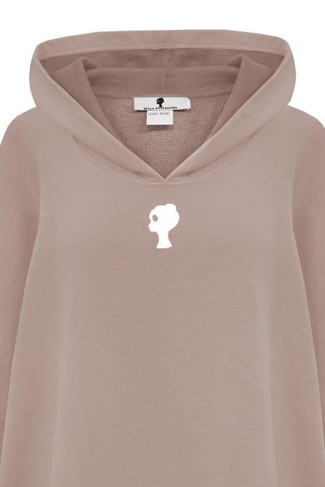 Худи "Эдисон" какао, удлиненное