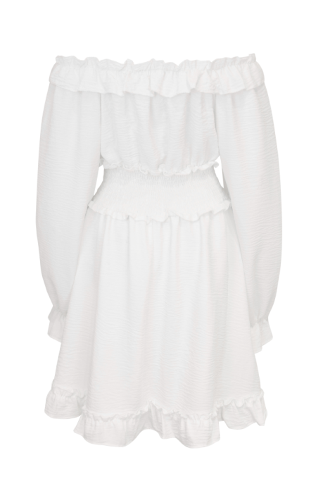 Платье  "Круэ" , Белое , Хлопок, В Стиле Прованс ,Минни