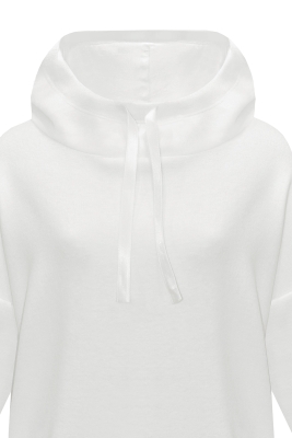 Худи "Джаред" молочное, с капюшоном, трикотаж