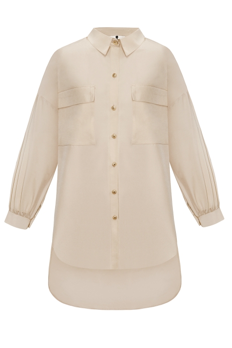 Рубашка-туника "Сэнди" бежевая