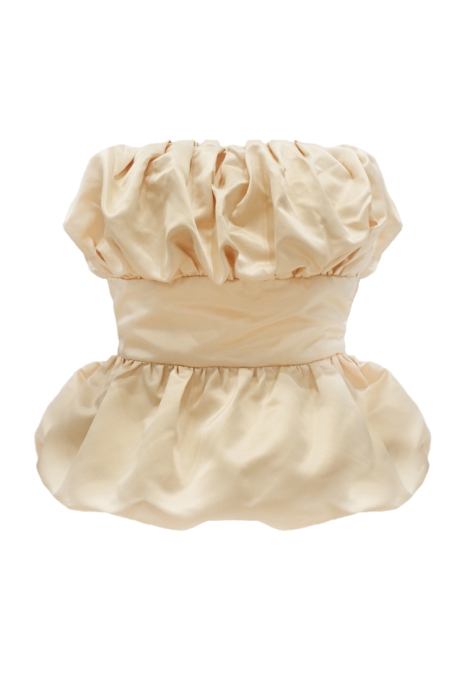 Блуза - топ - корсет "Астория" нюдовый, атлас (шелк)