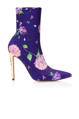 Ботильоны "AW 18-19" бифлекс фиолетовые с принтом