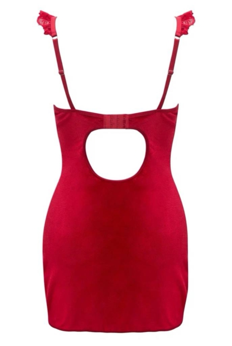 Платье - комбинация красное, бархат, с кружевом