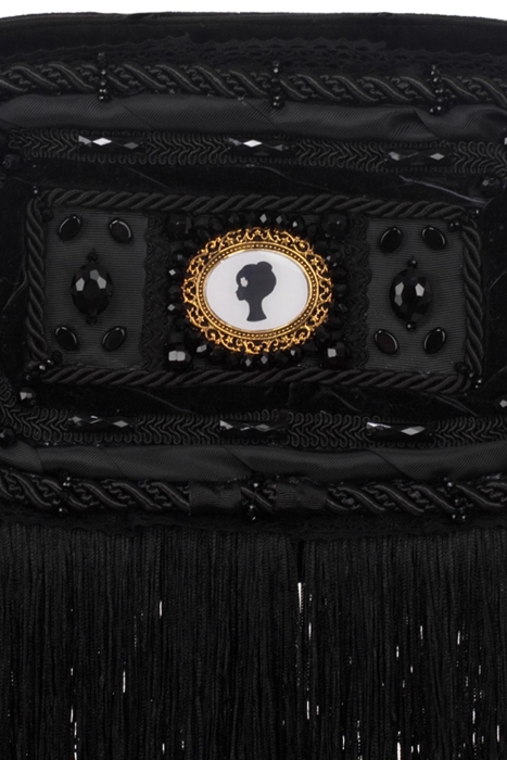 Ридикюль квадратный черный "Лого"