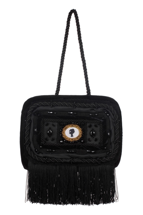 Ридикюль квадратный черный "Лого"