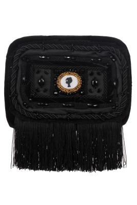 Ридикюль квадратный черный "Лого"