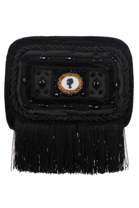 Ридикюль квадратный черный "Лого"