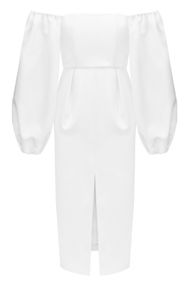 Платье "Милана" белое, миди