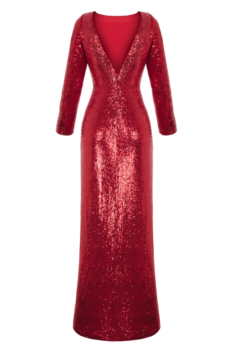 Платье "Джипси" красное, пайетки
