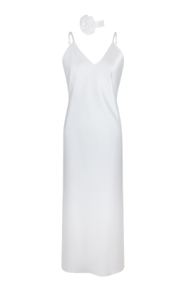 Платье комбинация "Миллу" белое