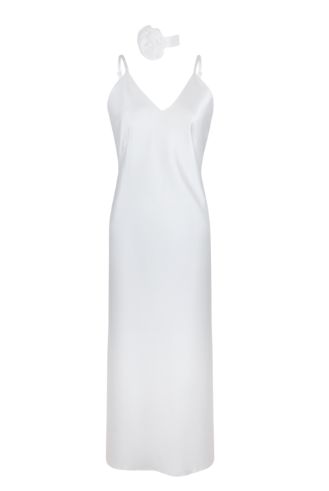 Платье комбинация "Миллу" белое