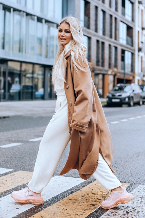 Брюки спортивные "Мэриан" ванильные