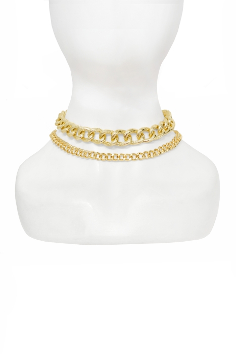 Чокер - колье "Сузанна", крупная золотистая цепь