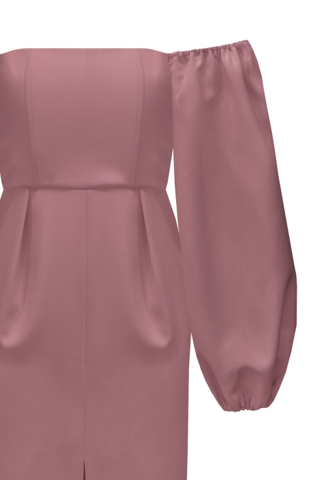 Платье "Милана" темно-пудровое (темно-розовое), миди