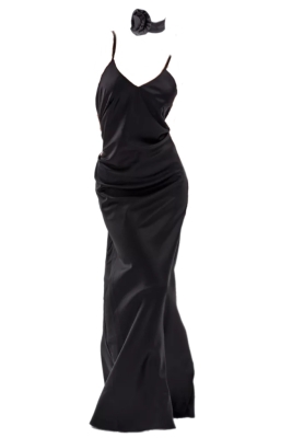 Платье комбинация "Миллу" черное