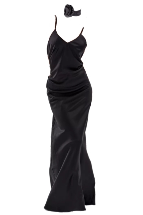 Платье комбинация "Миллу" черное