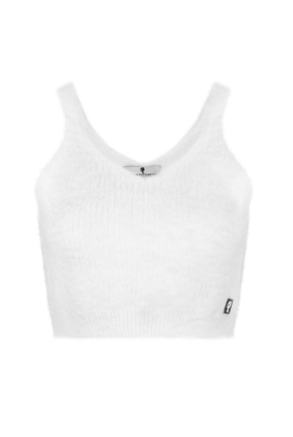 Топ белый, ангора, пушистый