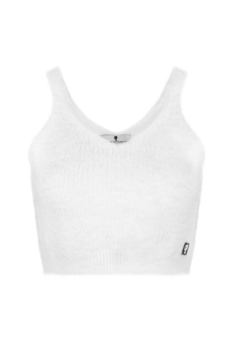 Топ белый, ангора, пушистый