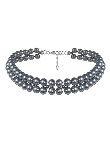 Колье (чокер) жемчуг серебряный