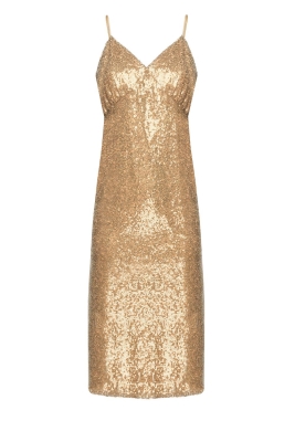 Комбинация "Хайди" золотистая, пайетки 