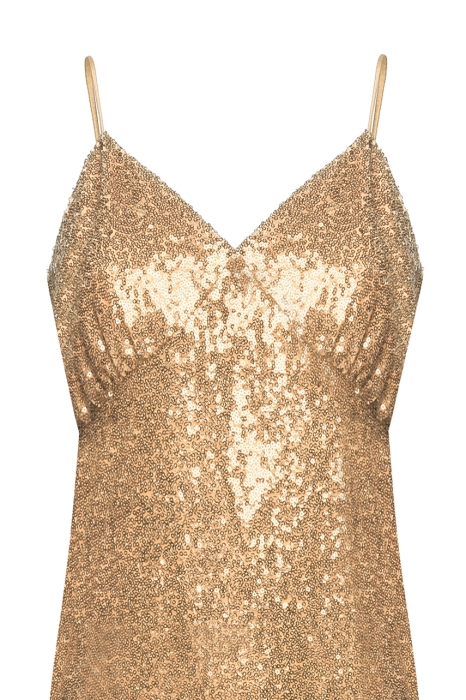 Комбинация "Хайди" золотистая, пайетки 