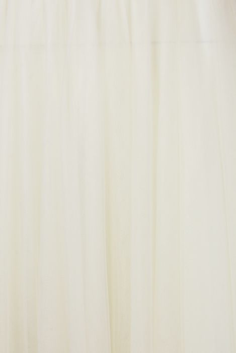 Платье-пачка "Жанмари" шампань, нюдовое, кремовое, объемные розы, макси