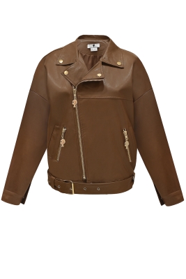 Куртка косуха "Мэри" коричневая