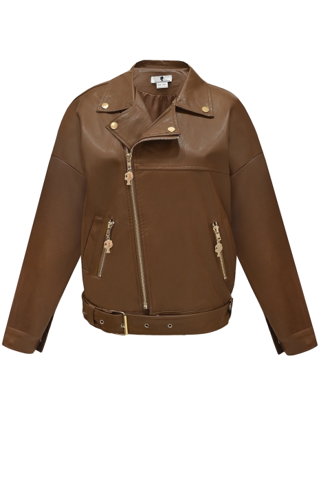 Куртка косуха "Мэри" коричневая