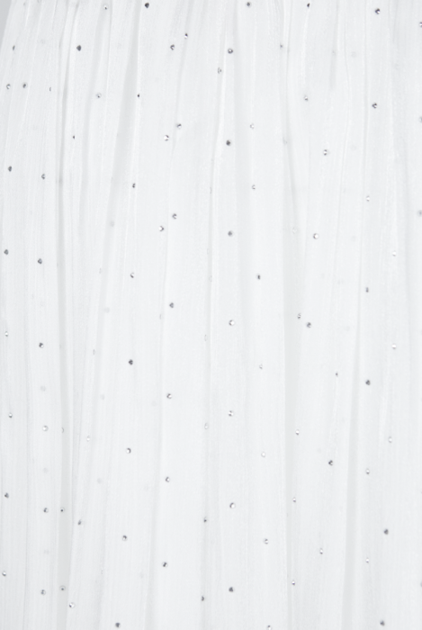 Юбка "Каприс" белая, органза, со стразами, миди